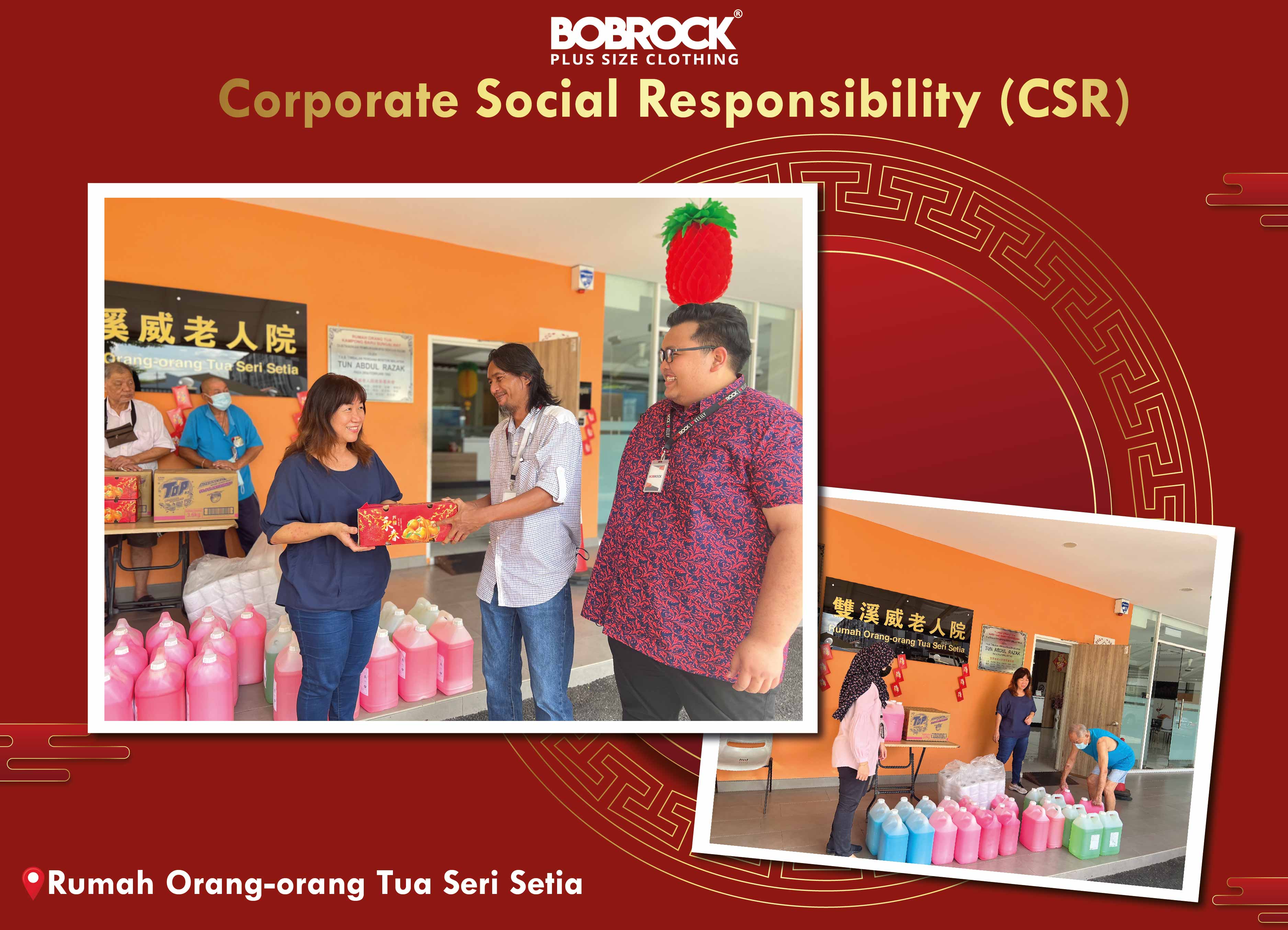 Bob Rock Raikan Rumah Orang Tua Sungai Way Sempena CNY 2023