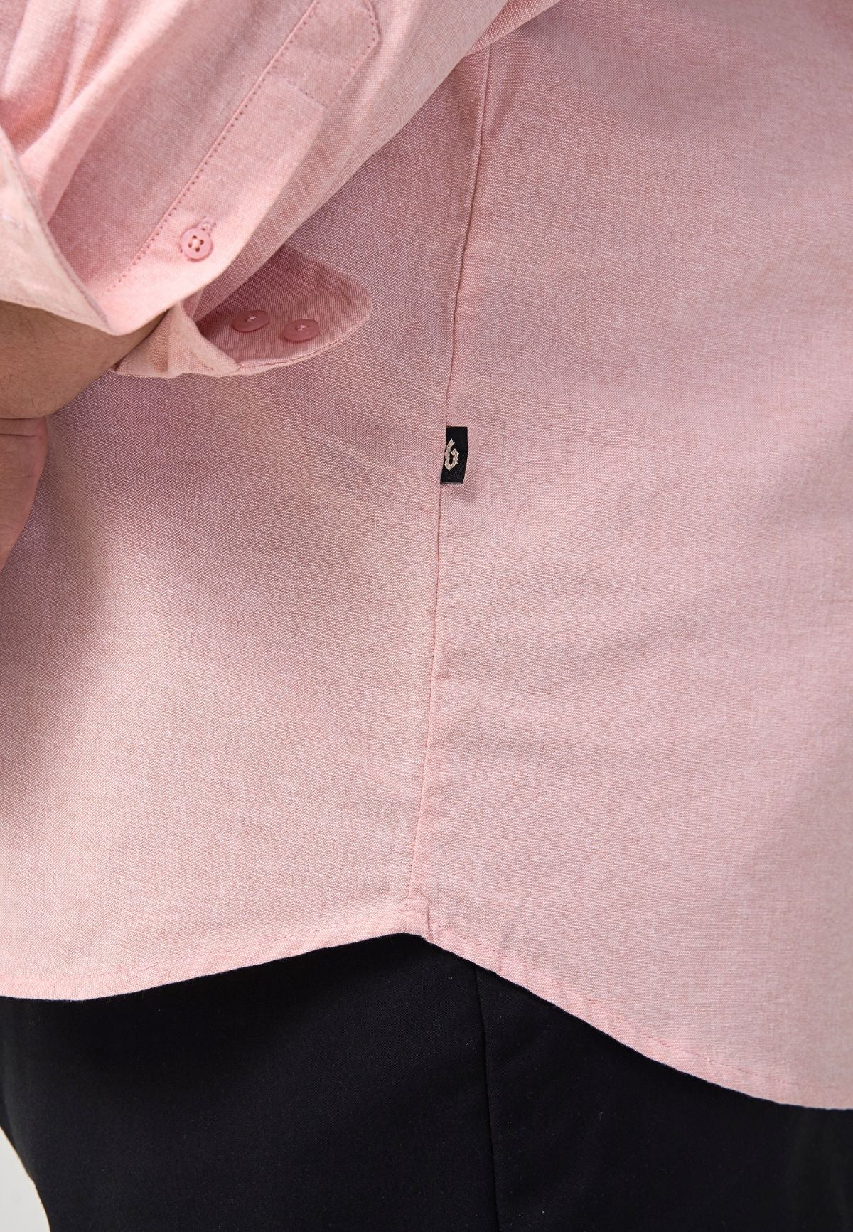 Kemeja Lelaki Plus Size | Baju Lelaki Plus Size | Plus Size Shirt | Baju Plus Size | Big Size Shirt #color_Salmon Pink