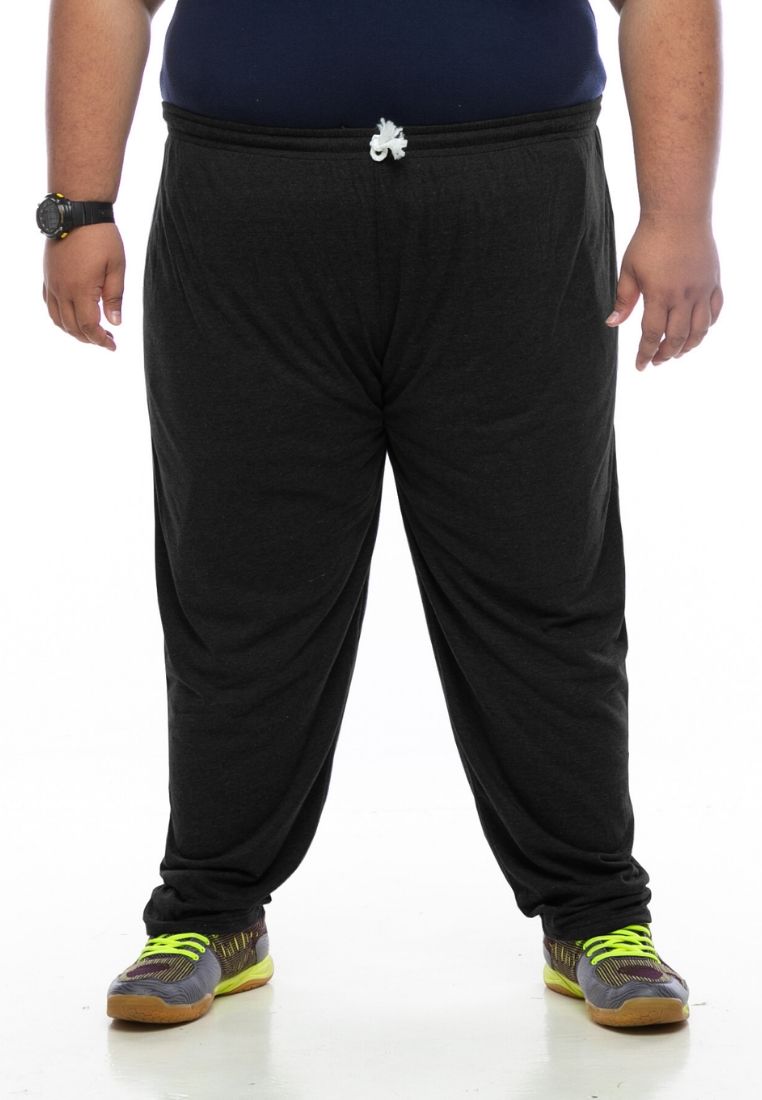 Plus Size Pants | Plus Size Sweatpants | Men Big Pants #color_black
