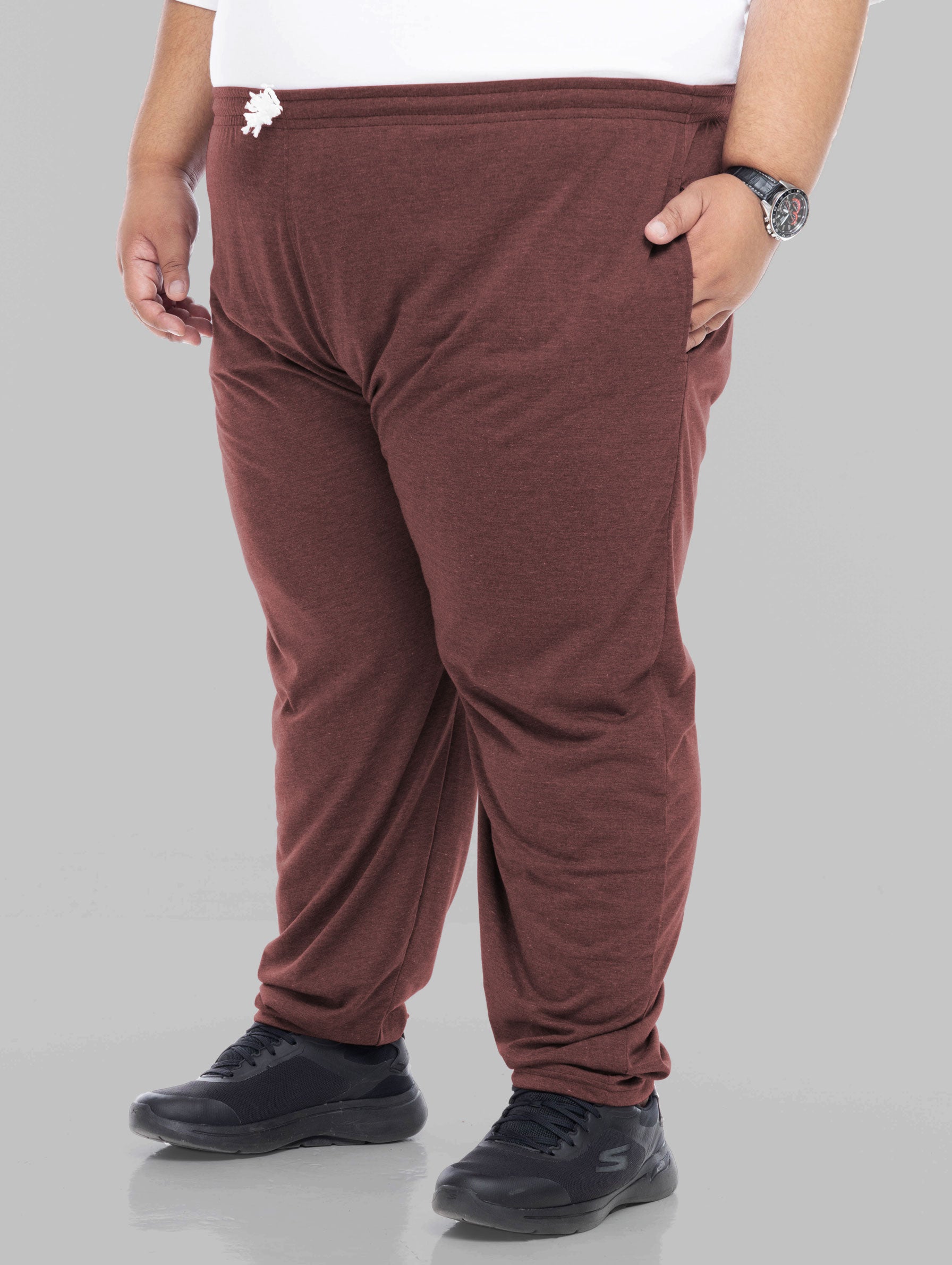 Plus Size Pants | Plus Size Sweatpants | Men Big Pants #color_maroon