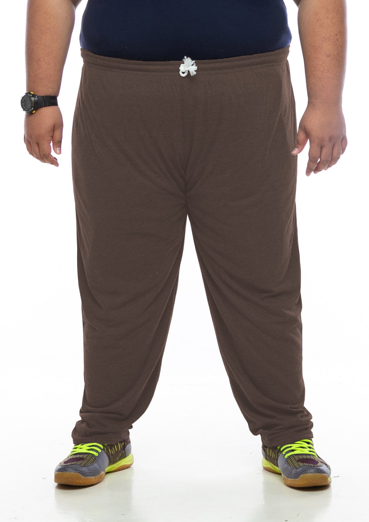 Plus Size Pants | Plus Size Sweatpants | Men Big Pants #color_brown