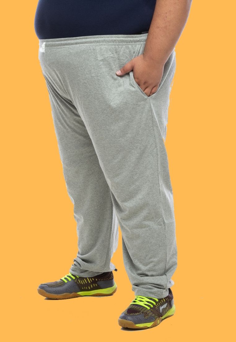 Plus Size Pants | Plus Size Sweatpants | Men Big Pants #color_light-grey